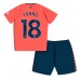 Billige Everton Ashley Young #18 Børnetøj Udebanetrøje til baby 2023-24 Kortærmet (+ korte bukser)